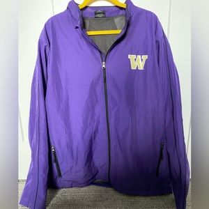 Colosseum University of Washington UW Athletic Windbreaker Trainer Jacket XXL